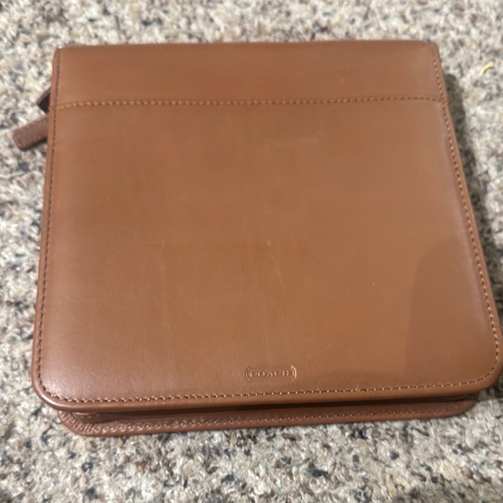 Coach Brown Leather organizer